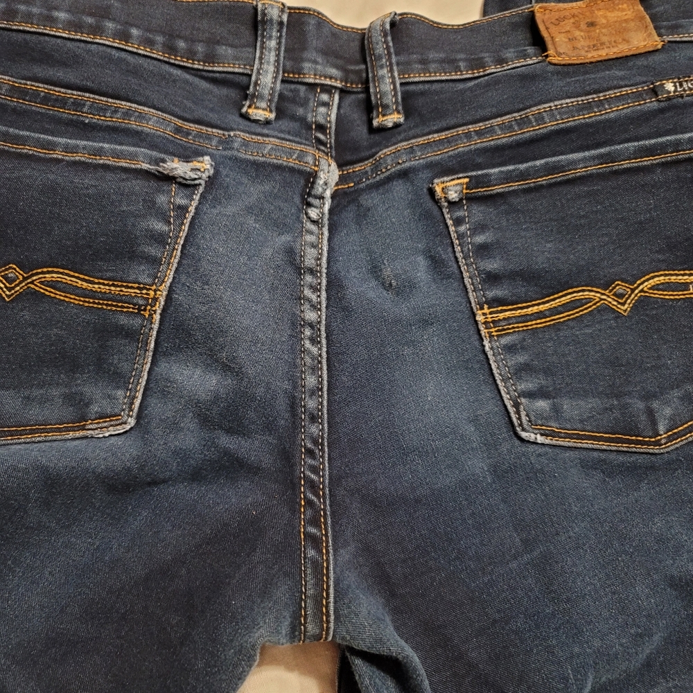 LUCKY BRAND CHARLIE BABY BOOT JEAN Vintage Low Rise Boot Cut Denim stretch comfy - Picture 4 of 16